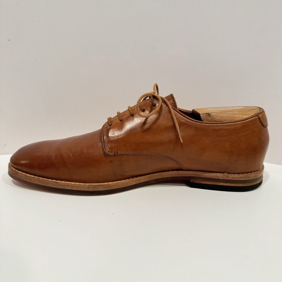 H by Hudson England Oxford Lace Up Shoe Mens Size 43 US 10 Tan Leather Made UAE